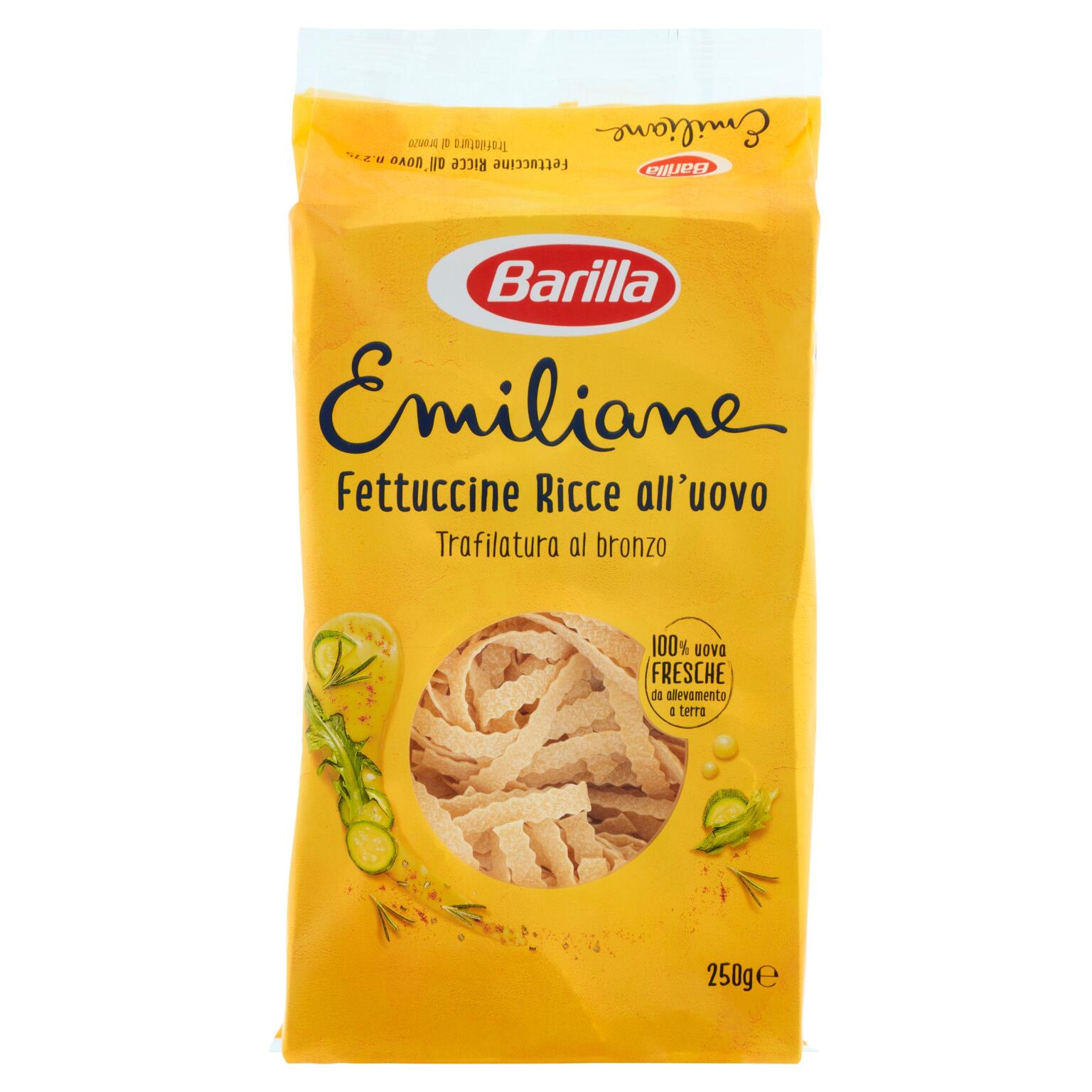 Fettuccine ricce all'uovo Emiliane n°275 250g Barilla