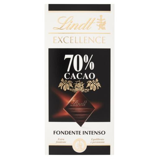 Tavoletta di cioccolato 70% cacao noir intense 100g Excellence Lindt