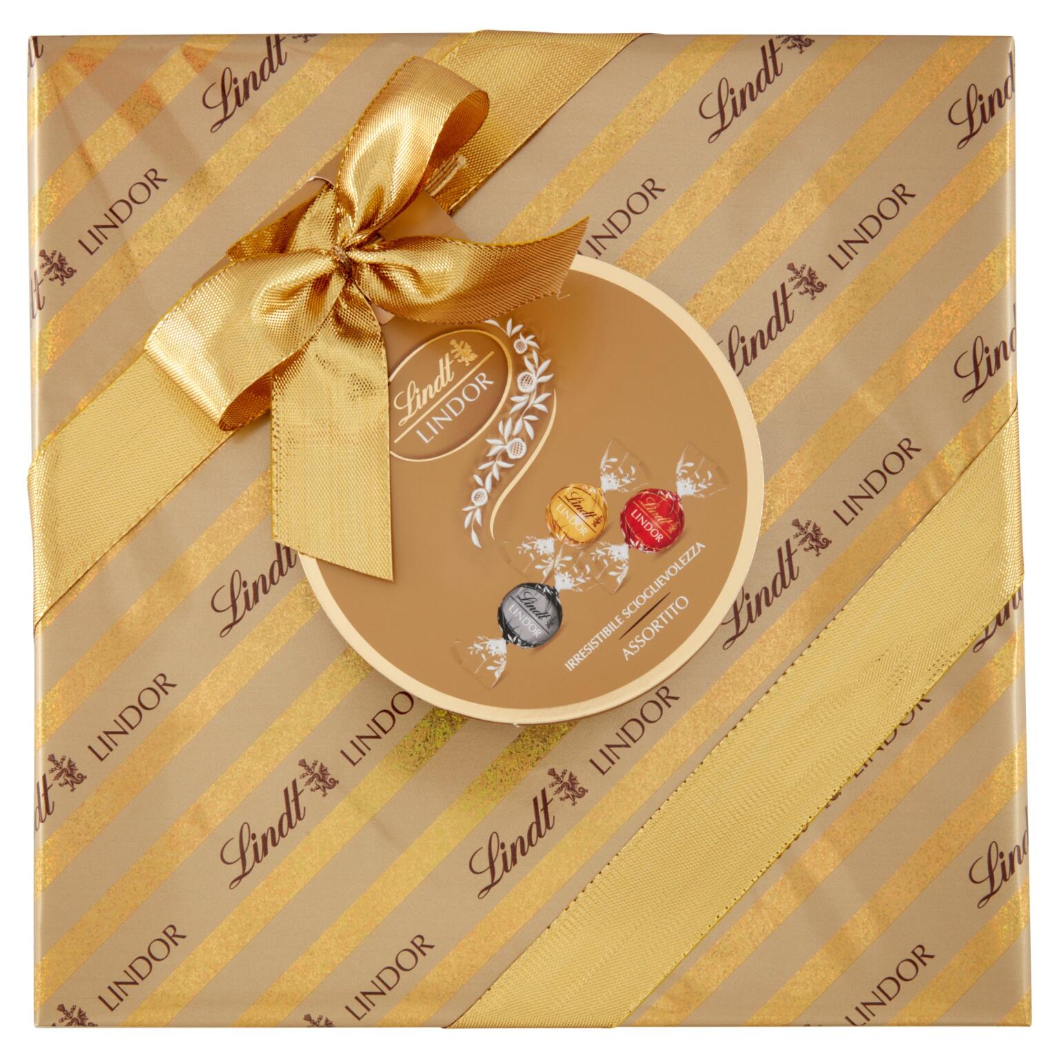Cioccolatini Lindor scatola incartata assortita 287g Lindt