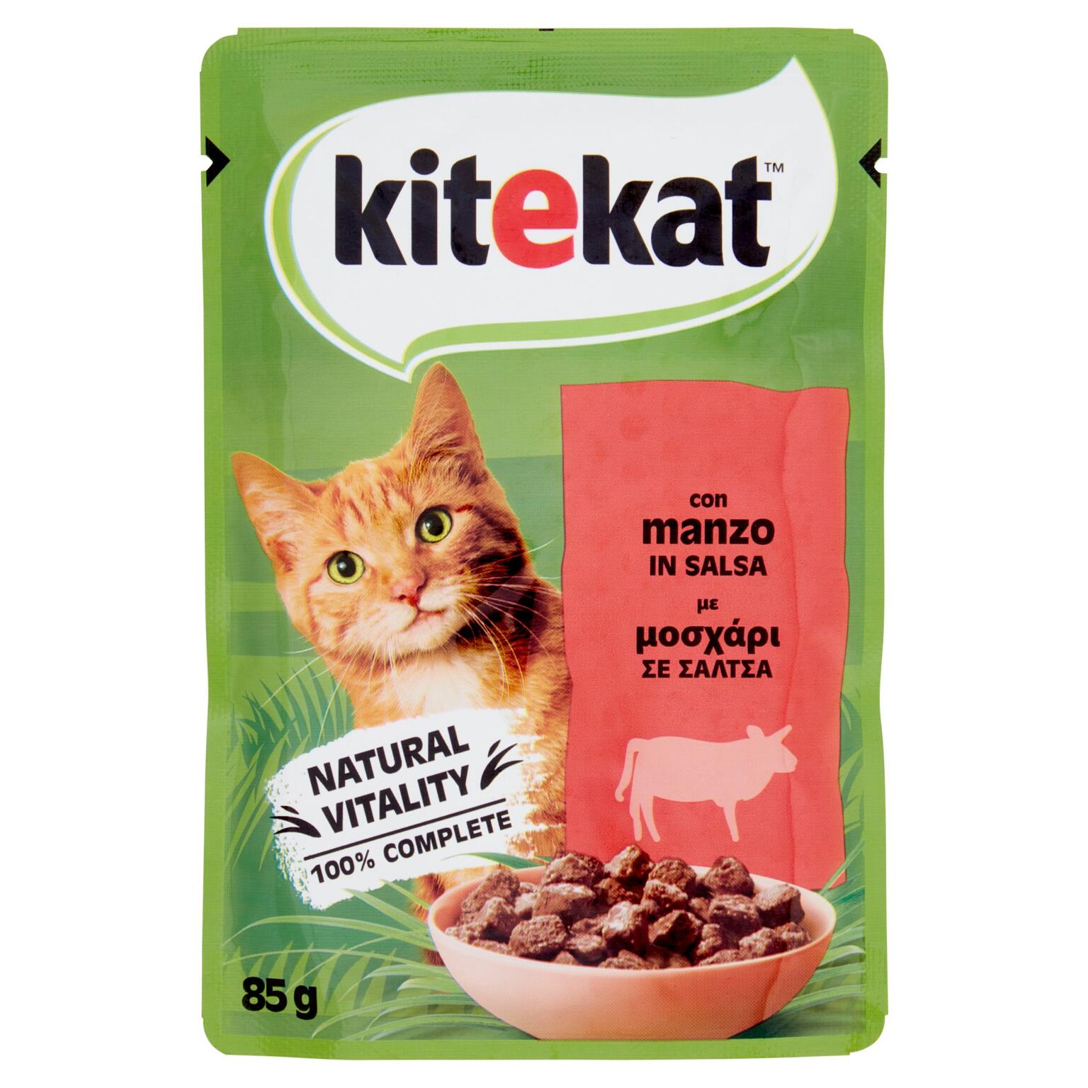Kitekat al manzo in salsa busta 85g