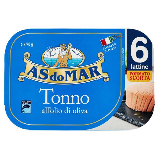 Tonno in  olio di oliva 70gx6 As Do Mar