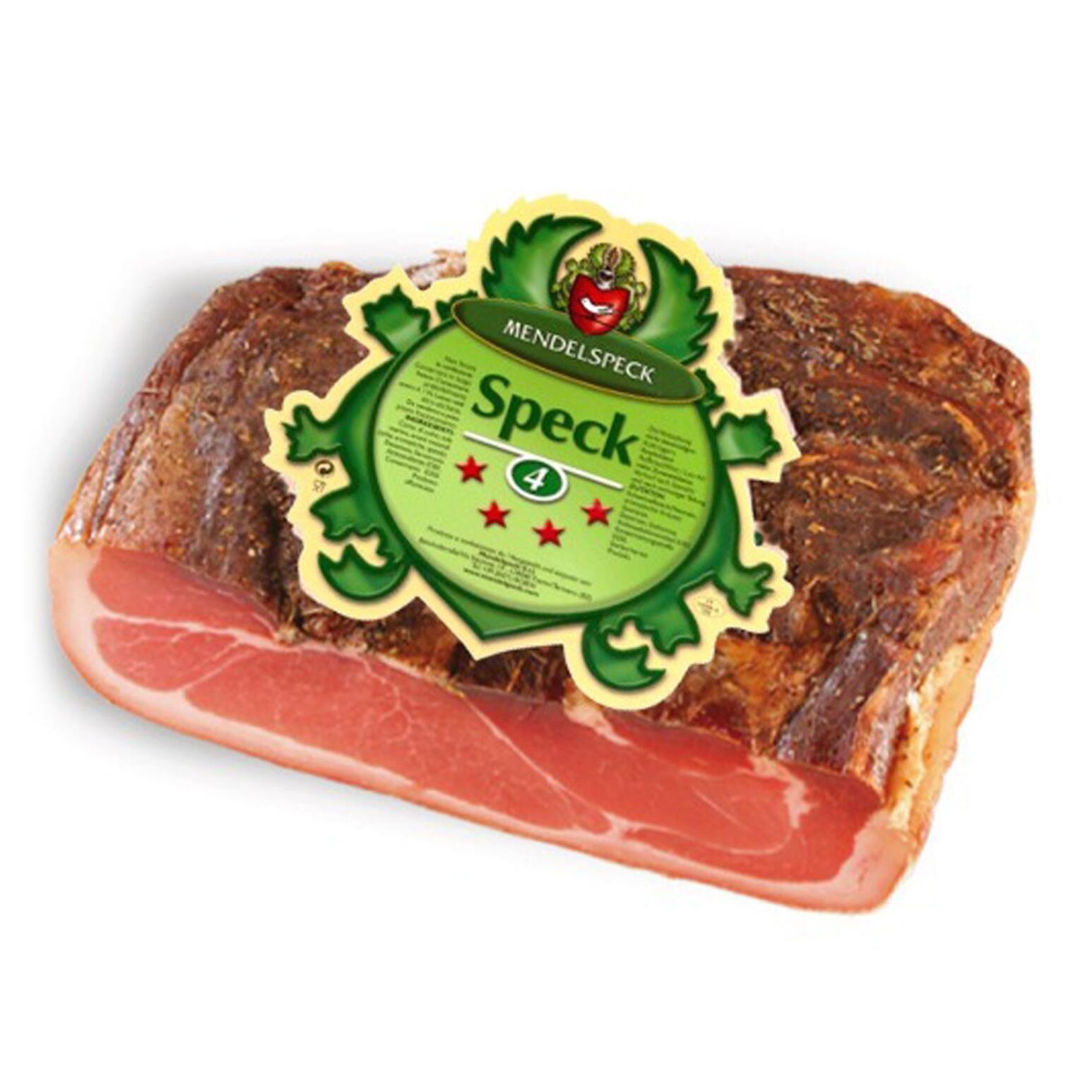 Speck squadrì 4 stelle a metà Mendelspeck