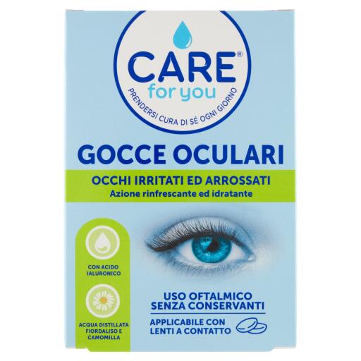 Gocce oculari 10 monodose da 5ml Care For You