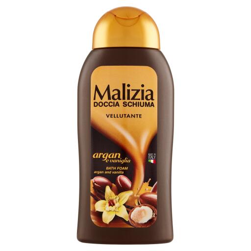 Doccia schiuma argan e vaniglia 300ml Malizia