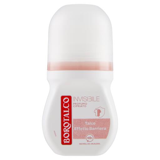 Deodorante Borotalco roll invisible grigio 50ml