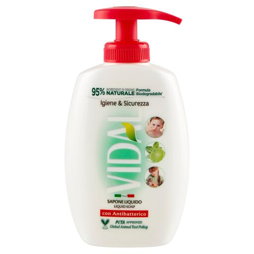 Sapone Liquido 300ml Antibatterico Vidal