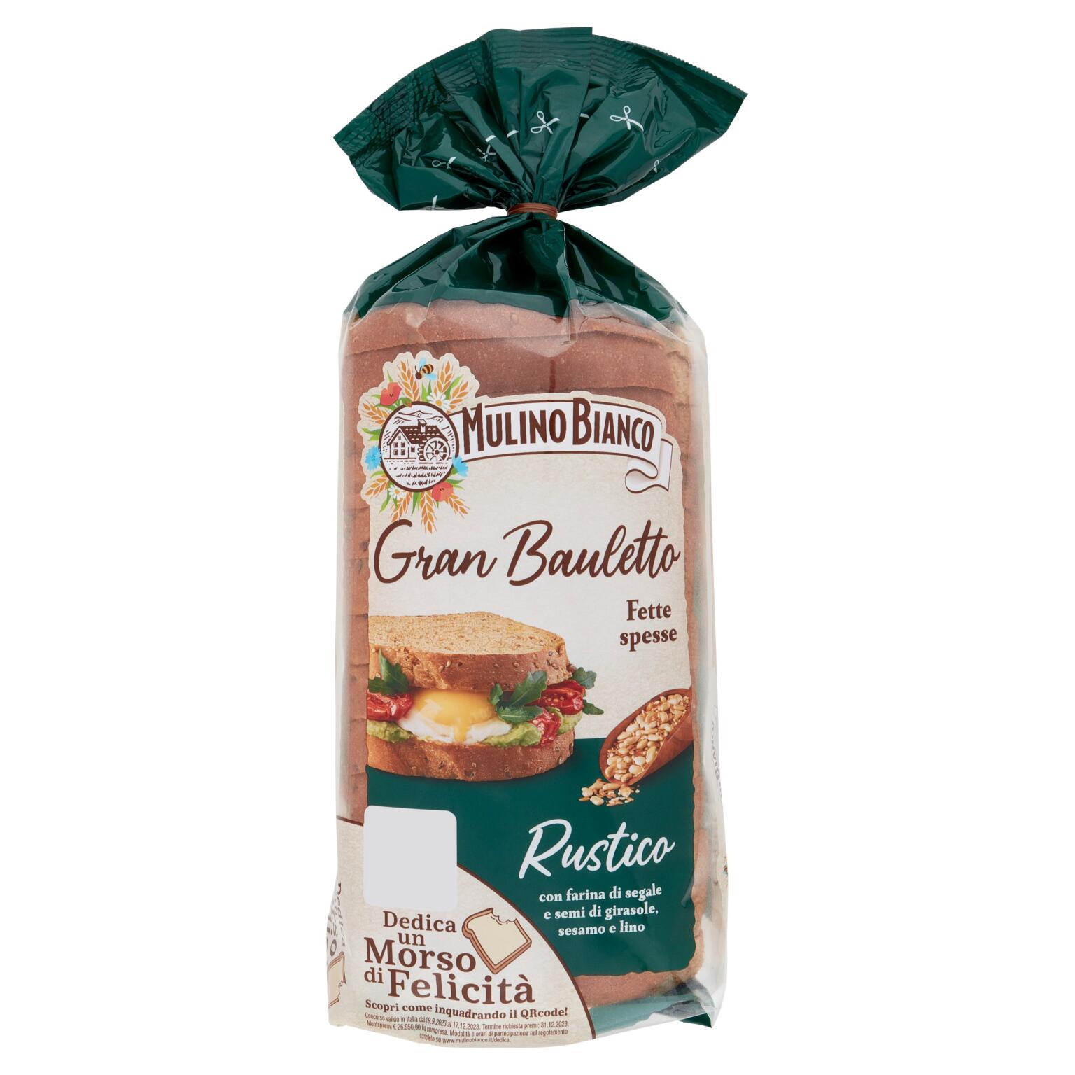 Gran Bauletto rustico con cereali e semi 500g Mulino Bianco