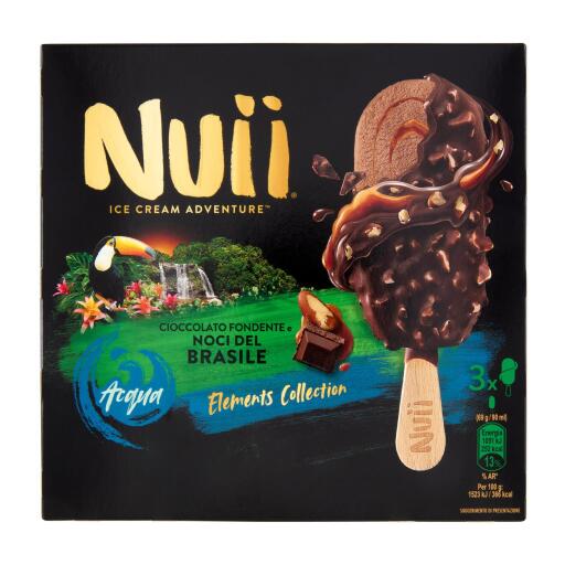 3 Nuii cioccolato fondente e noci del brasile da 207g