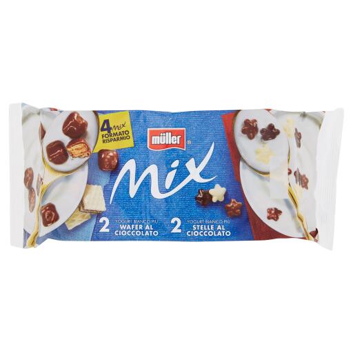 Yogurt mix 4x150g stelle + wafer Muller