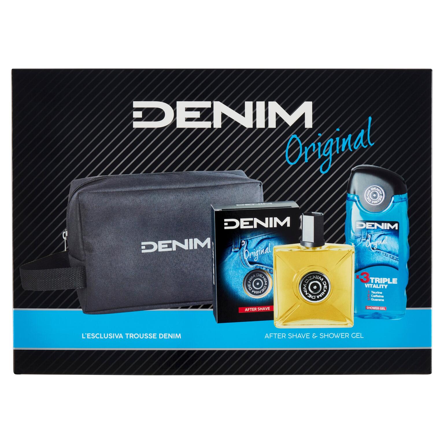 Confezione regalo Denim shower Gel e trousse