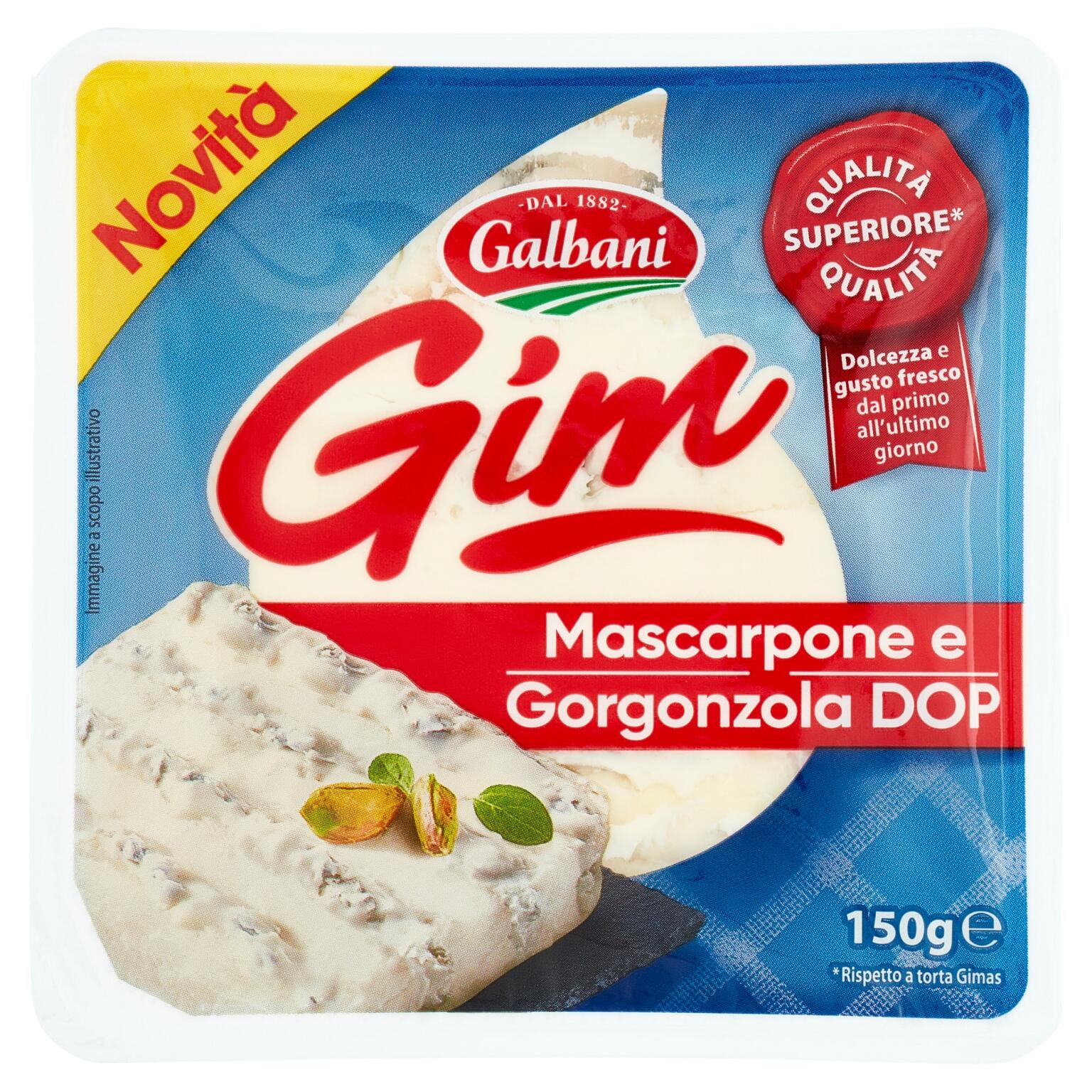 Gorgonzola e Mascarpone DOP Gim 150g Galbani