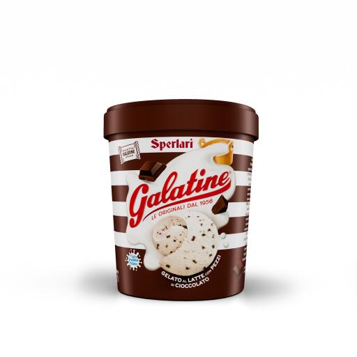 Gelato al gusto Galatine Stracciatella con scaglie di cioccolato fondente 275g Tonitto