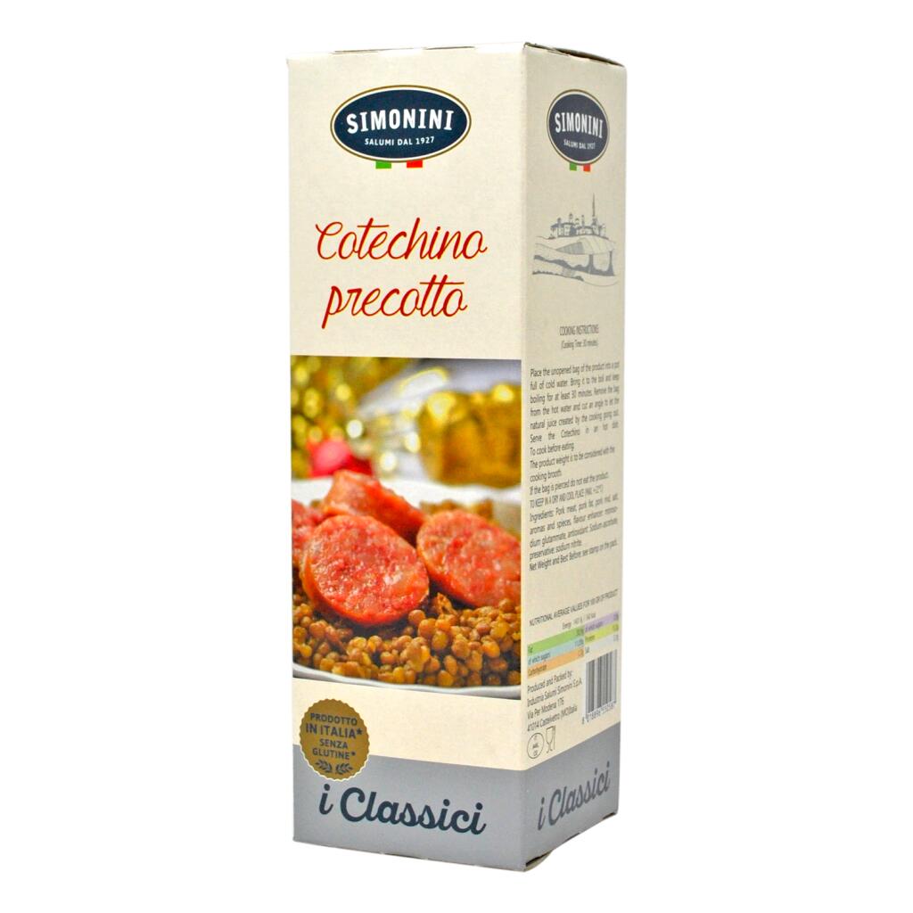 Cotechino precotto in astuccio 500g Simonini
