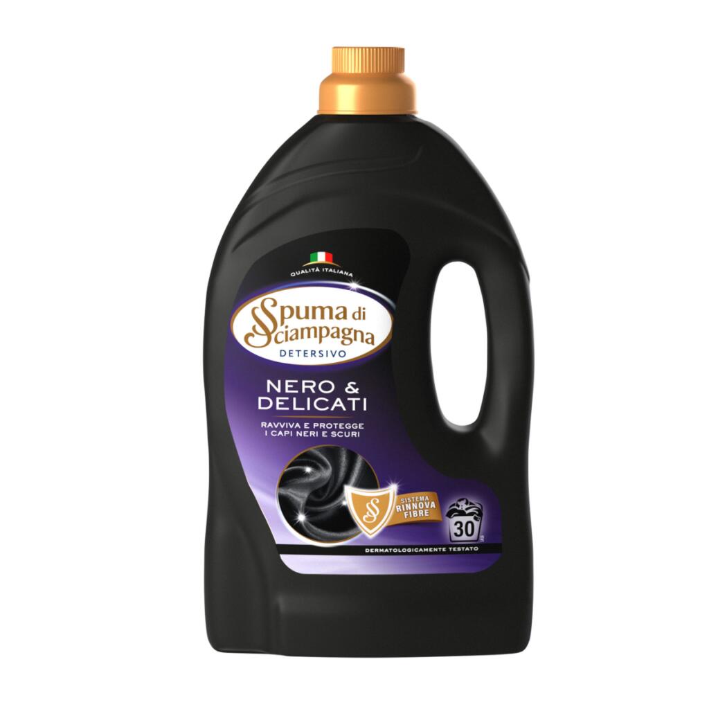 Detersivo liquido lavatrice  Nero&Delicati 30 lavaggi 1,350ml Spuma di Sciampagna