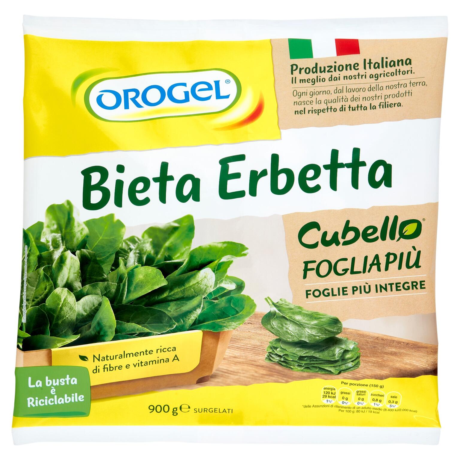 Bieta Erbetta Cubello Foglia Più 900g Orogel