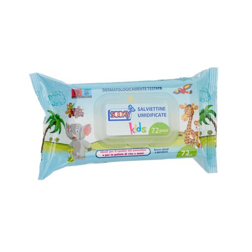 Salviettine umidificate kids da 72pz