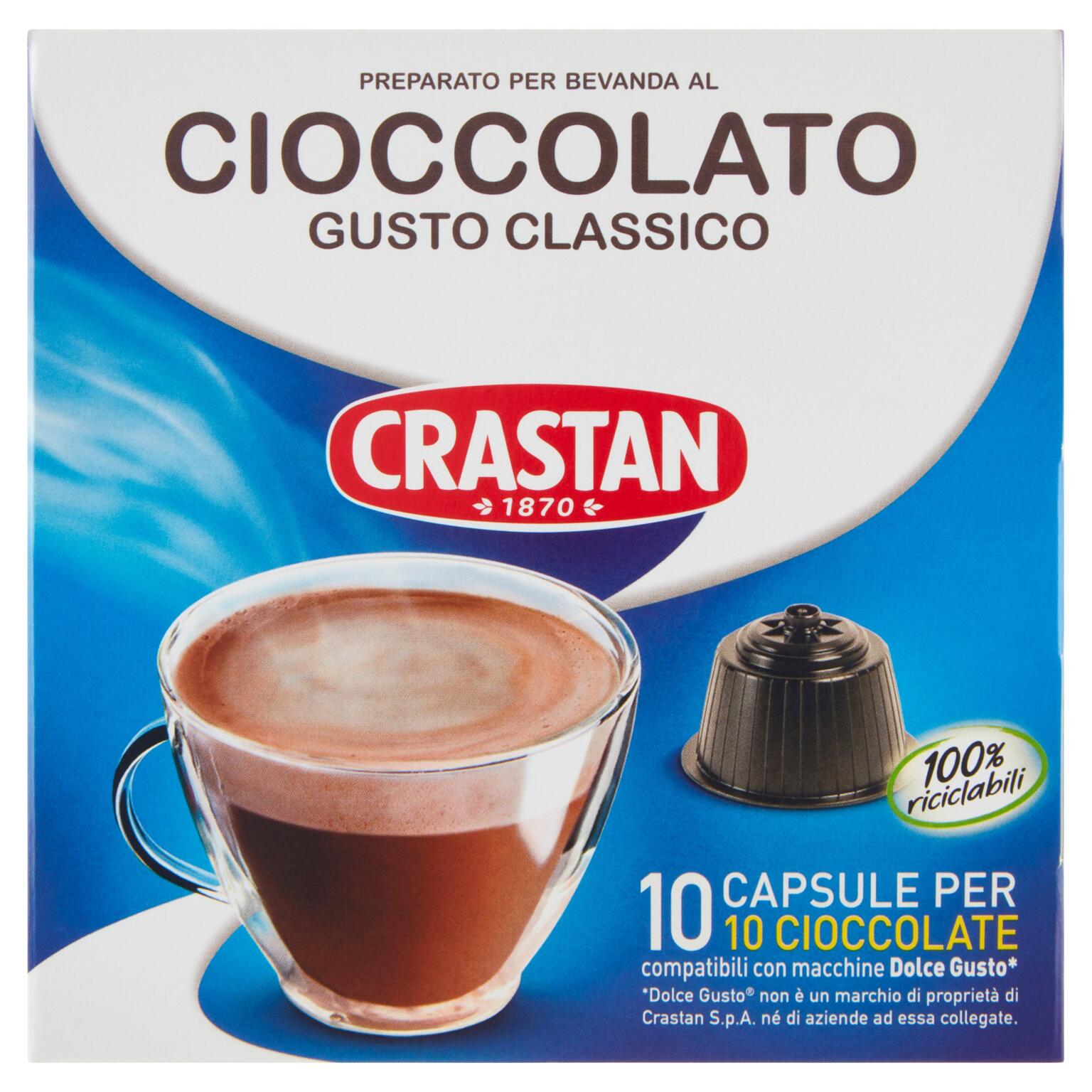 Capsule cioccolata 10pezzi 180g Crastan