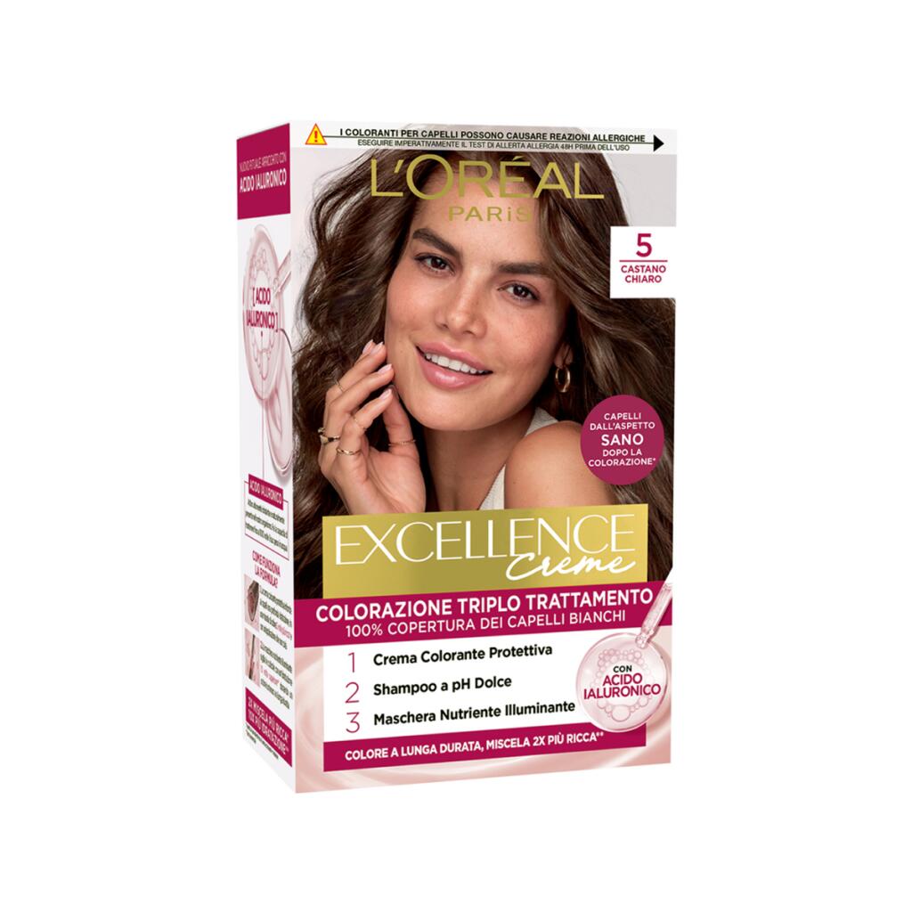 Colorazione Excellance n°5 Castano chiaro l'oreal