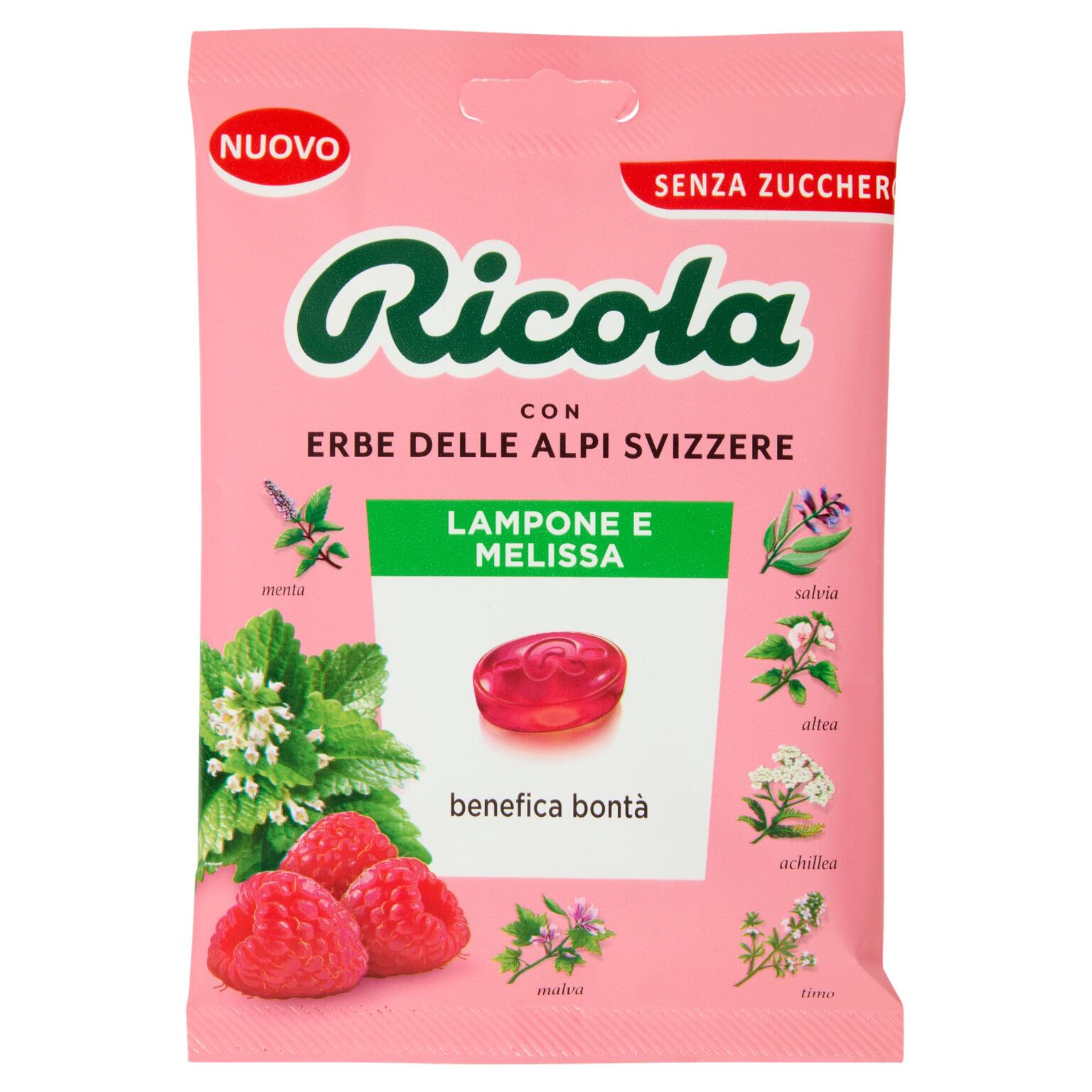 Caramelle lampone melissa 70g Ricola