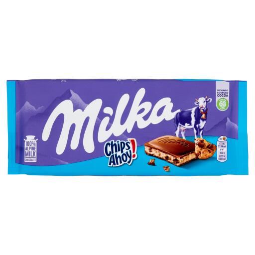 TAVOLETTA al latte chips ahoy 100g Milka