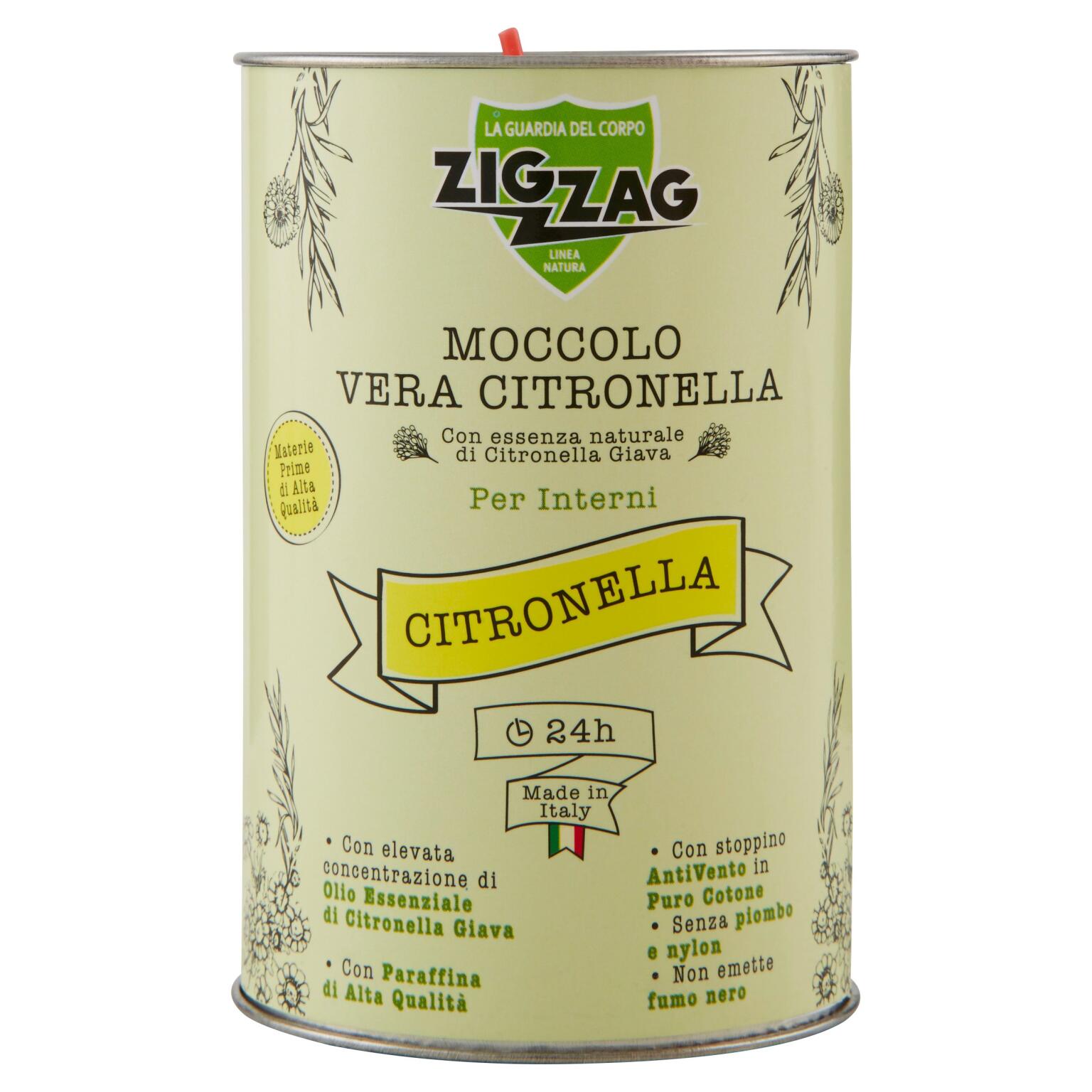 Candela antizanzare alla citronella 24h Zig Zag