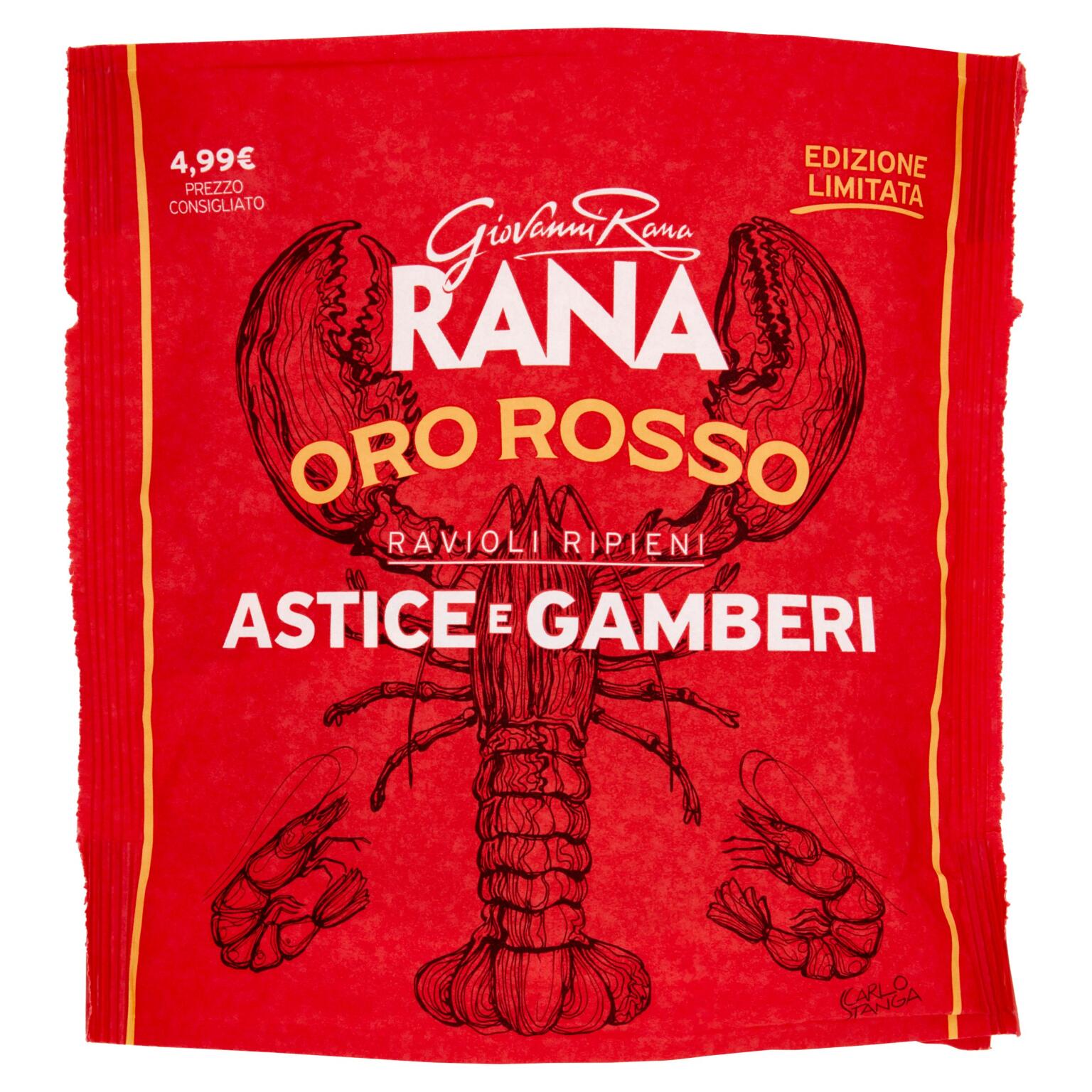 Ravioli Oro rosso Astice e Gambero 250g Rana
