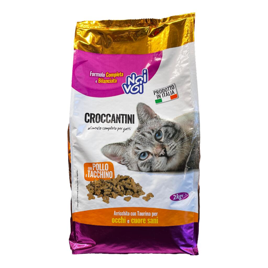 Croccantini pollo e tacchino per gatto 2Kg