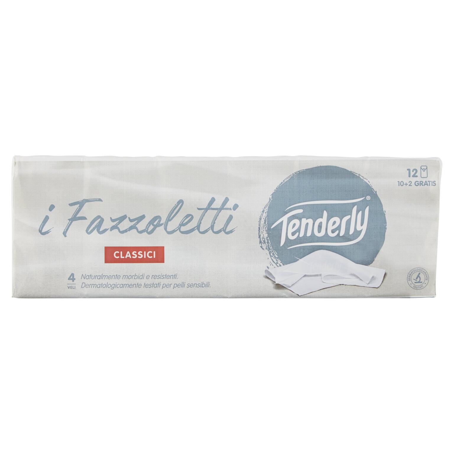 Fazzoletti Tenderly classici 4 veli 12 pacchetti