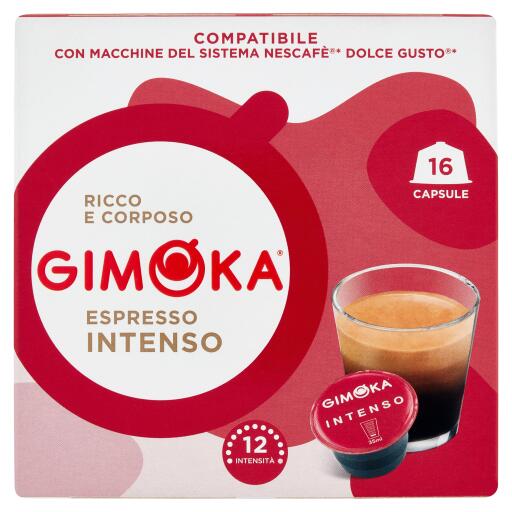 Caffè 16 capsule espresso intenso 112g Gimoka compatibili con macchine nescafè