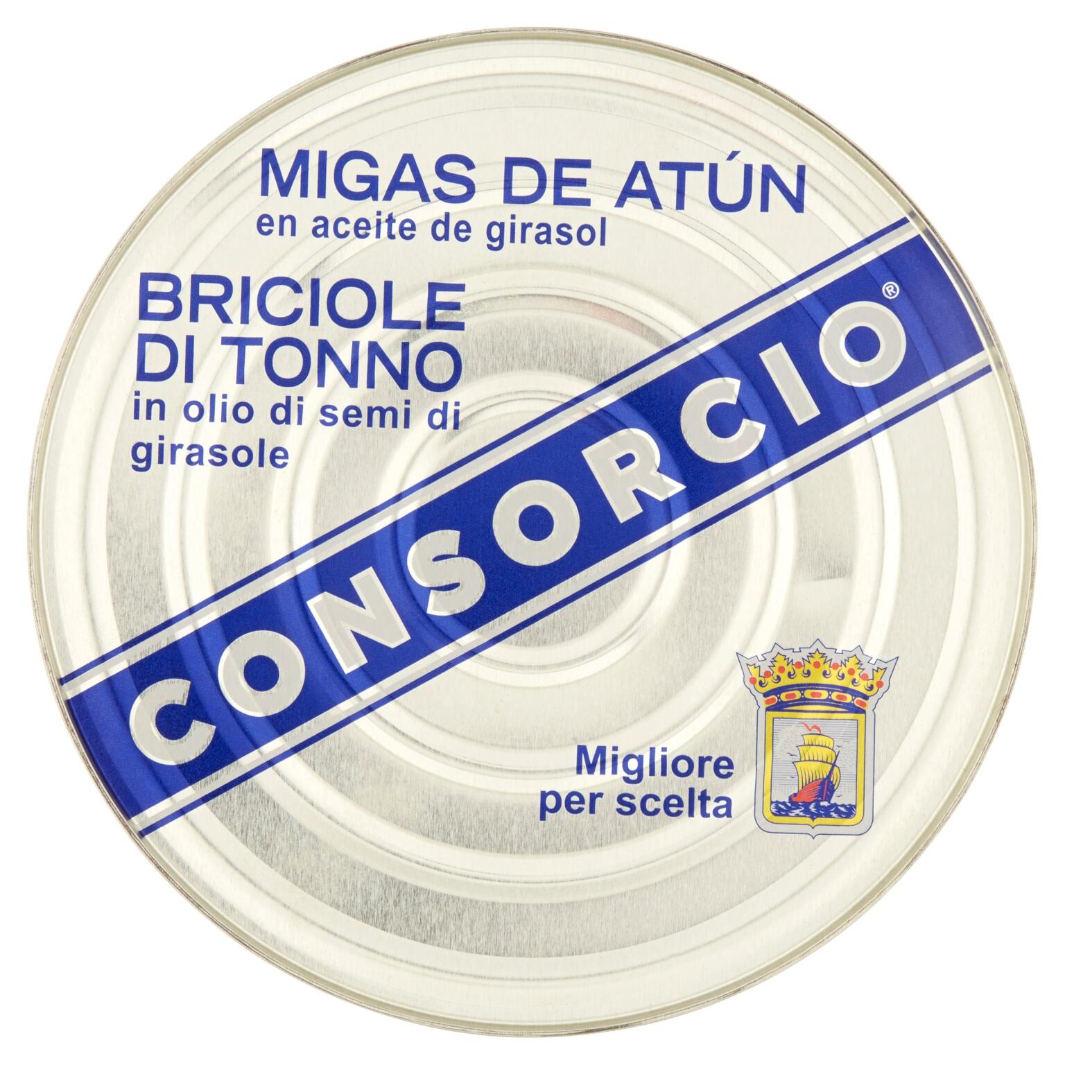 Briciole di tonno in olio di semi di girasole kg.1Consorcio