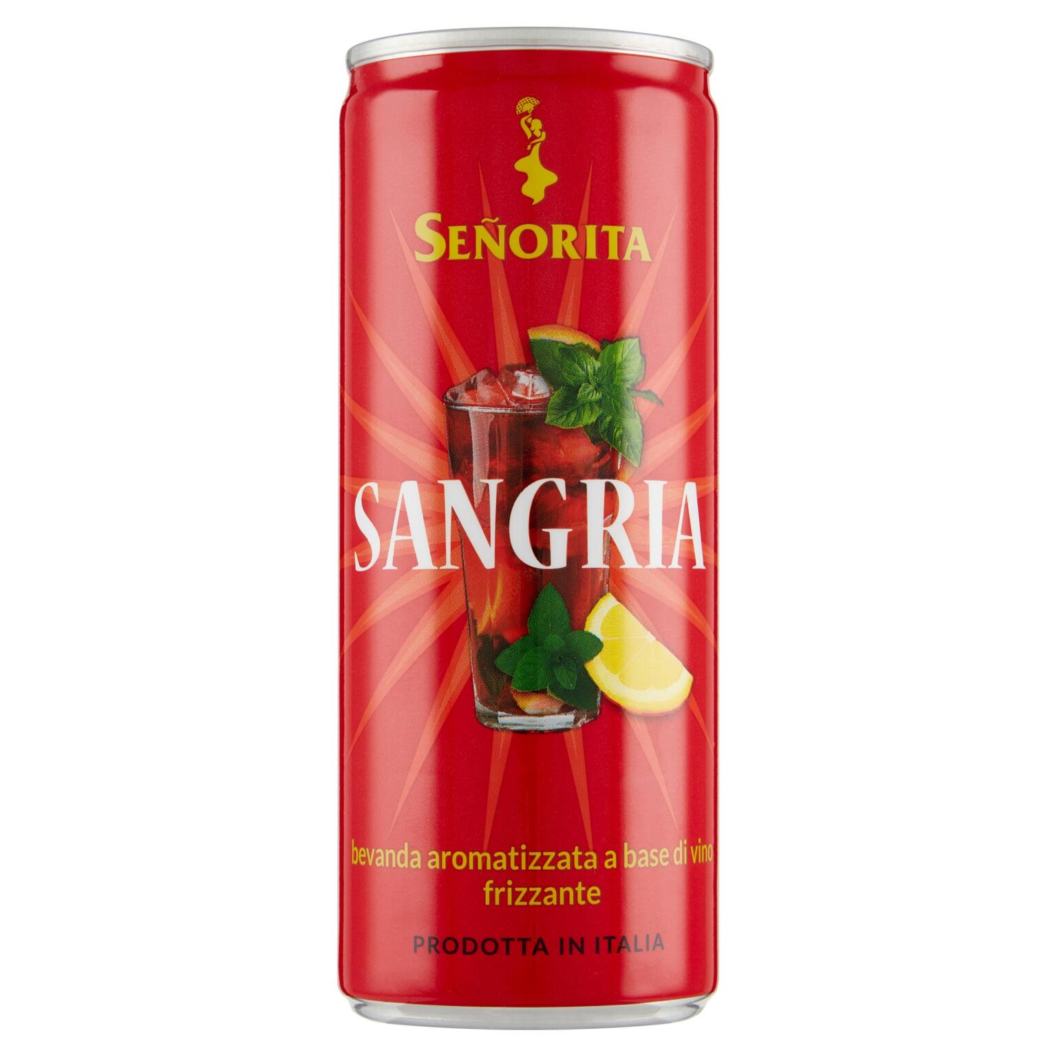 Sangria Bevanda Aromatizzata a Base di Vino Frizzante 250ml Senorita Sangria