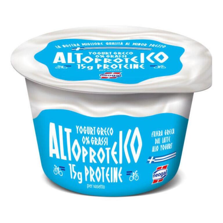Yogurt Greco Bianco Altoproteico 0%Grassi con 15g di proteine 150g Neogal