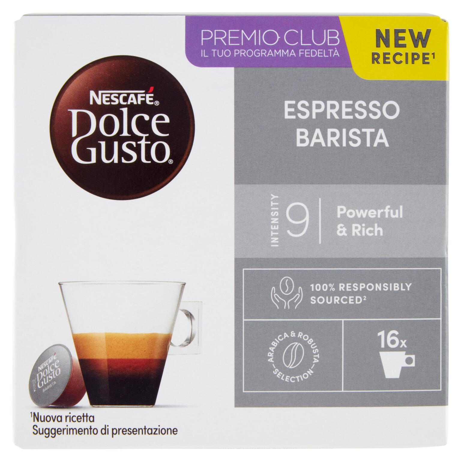 16 caps espresso Barista Dolce Gusto 104g