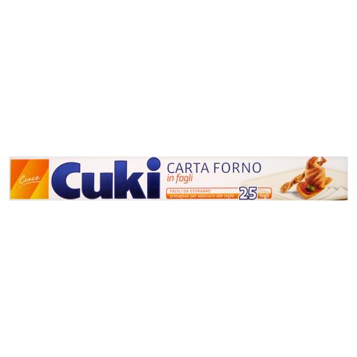 Carta forno 9,5Mt 25 fogli Cuki