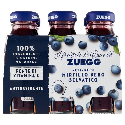 Nettare di mirtillo nero selvatico 6x125ml Zuegg
