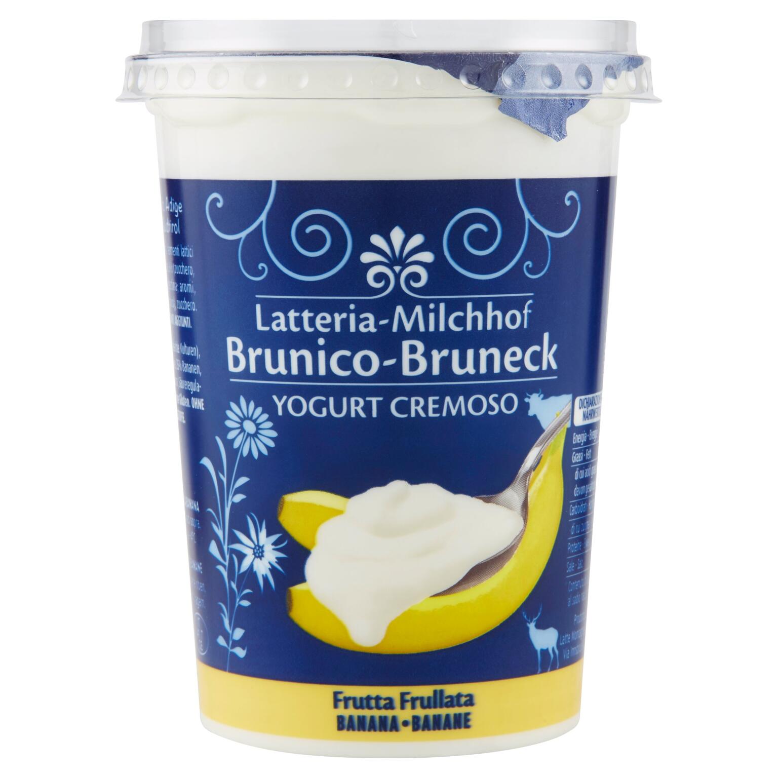 Yogurt Intero 500G Banana Latteria Brunico
