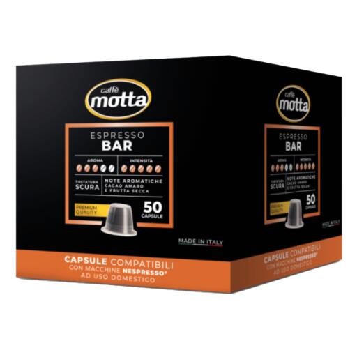 50 Capsule Espresso Bar Compatibile Nespresso Caffè Motta