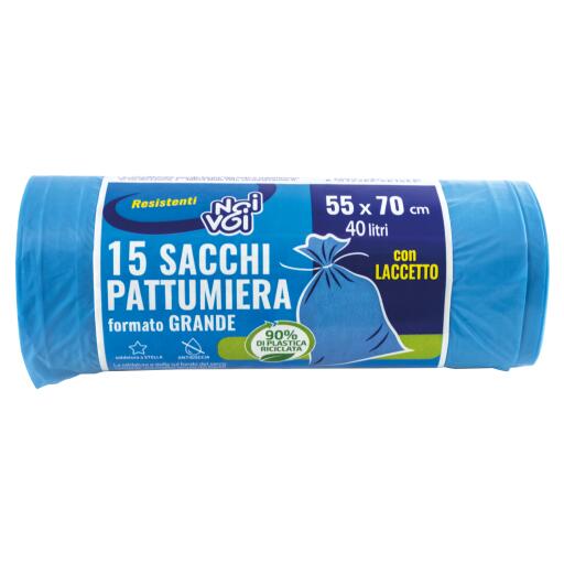 Sacco Pattumiera 15 pezzi 55x70cm