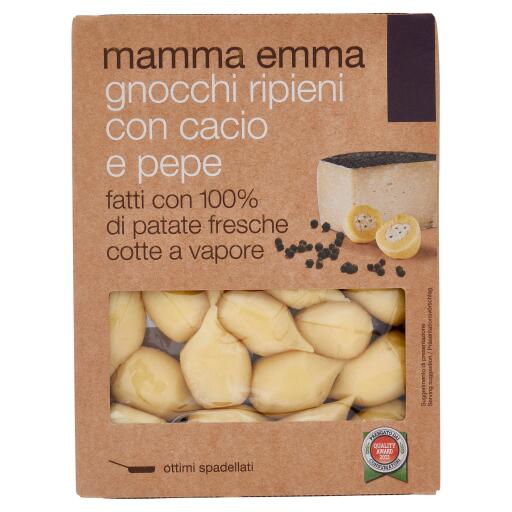 Gnocchi di Patate Cacio e Pepe 350g Mamma Emma