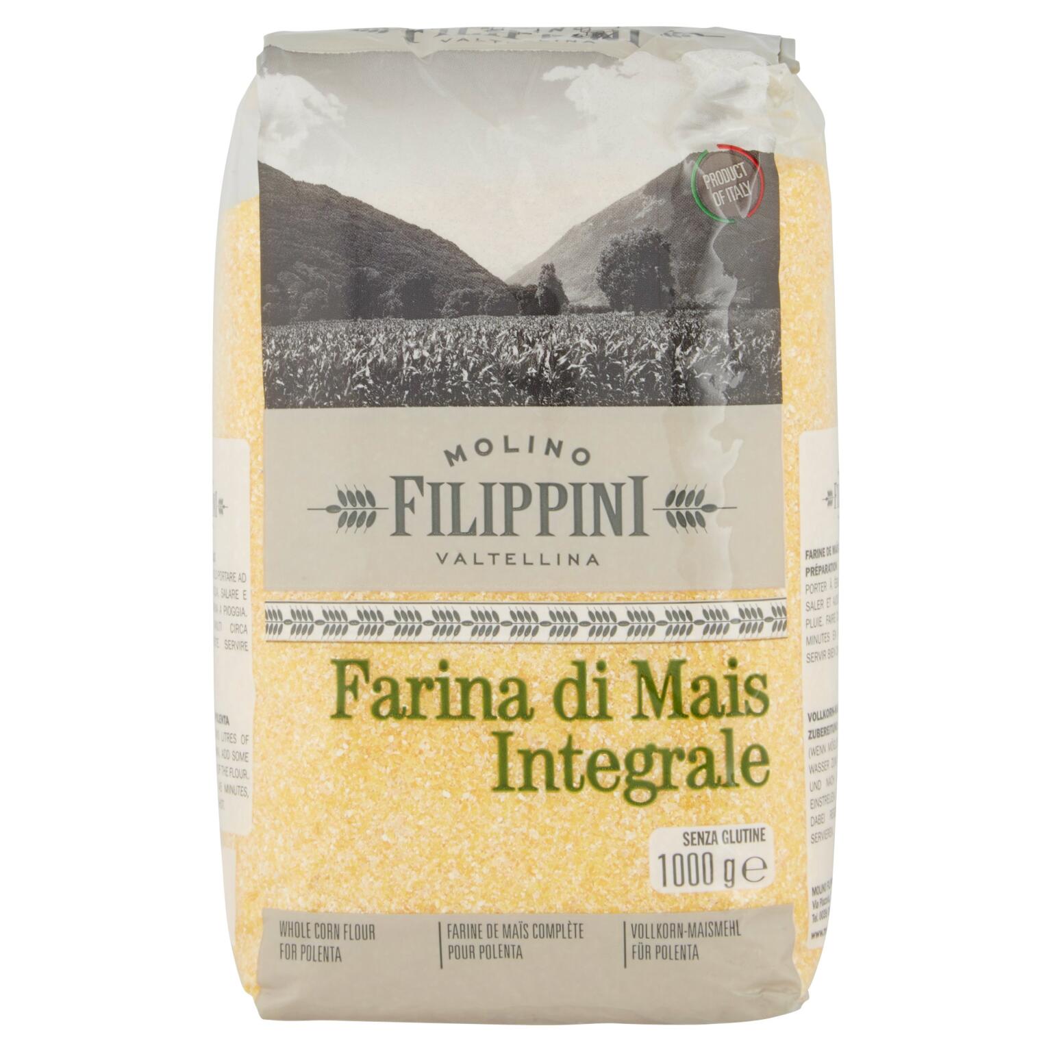 Farina di Mais Integrale 1Kg Molino Filippini senza glutine