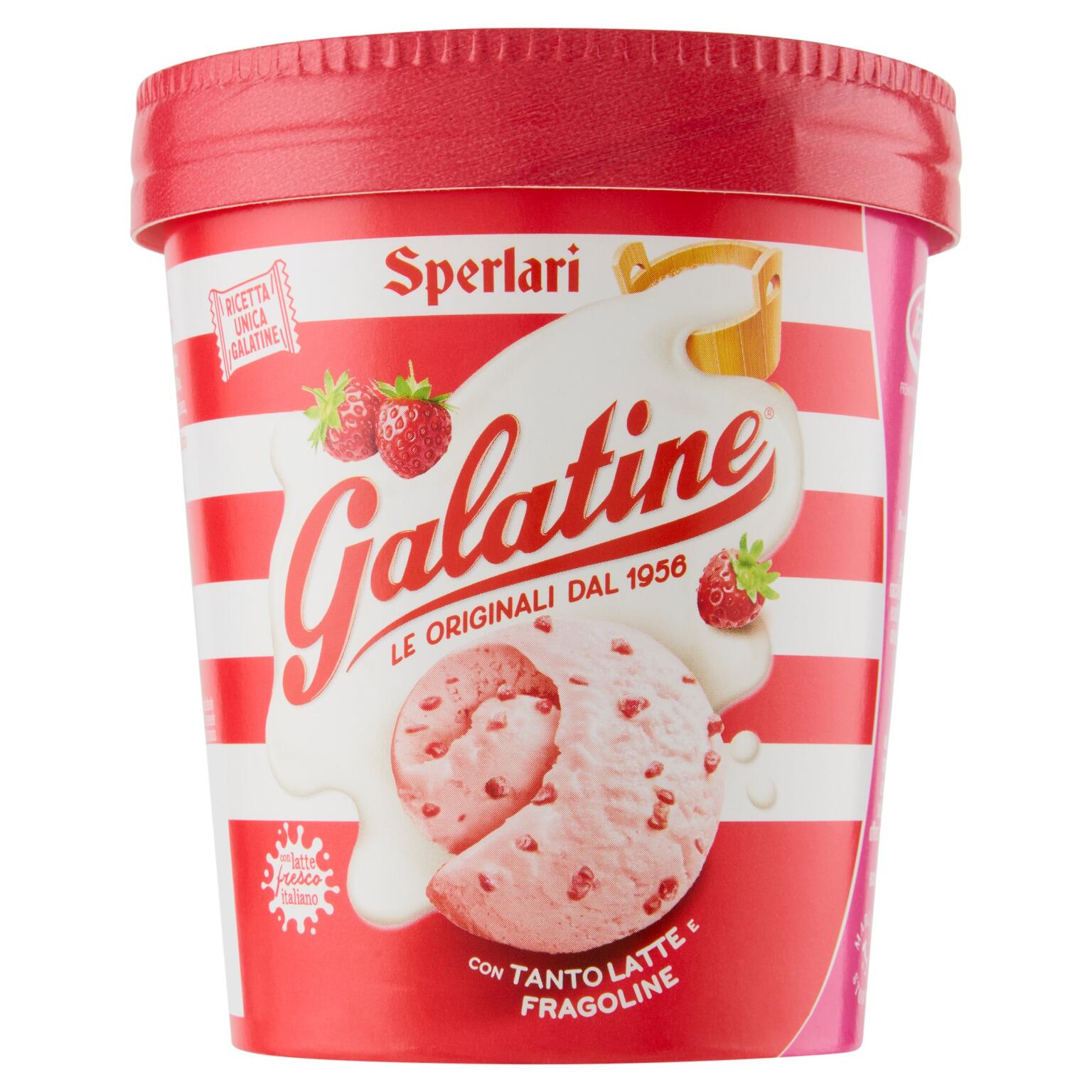 Gelato al gusto Galatine Fragole 275g Tonitto