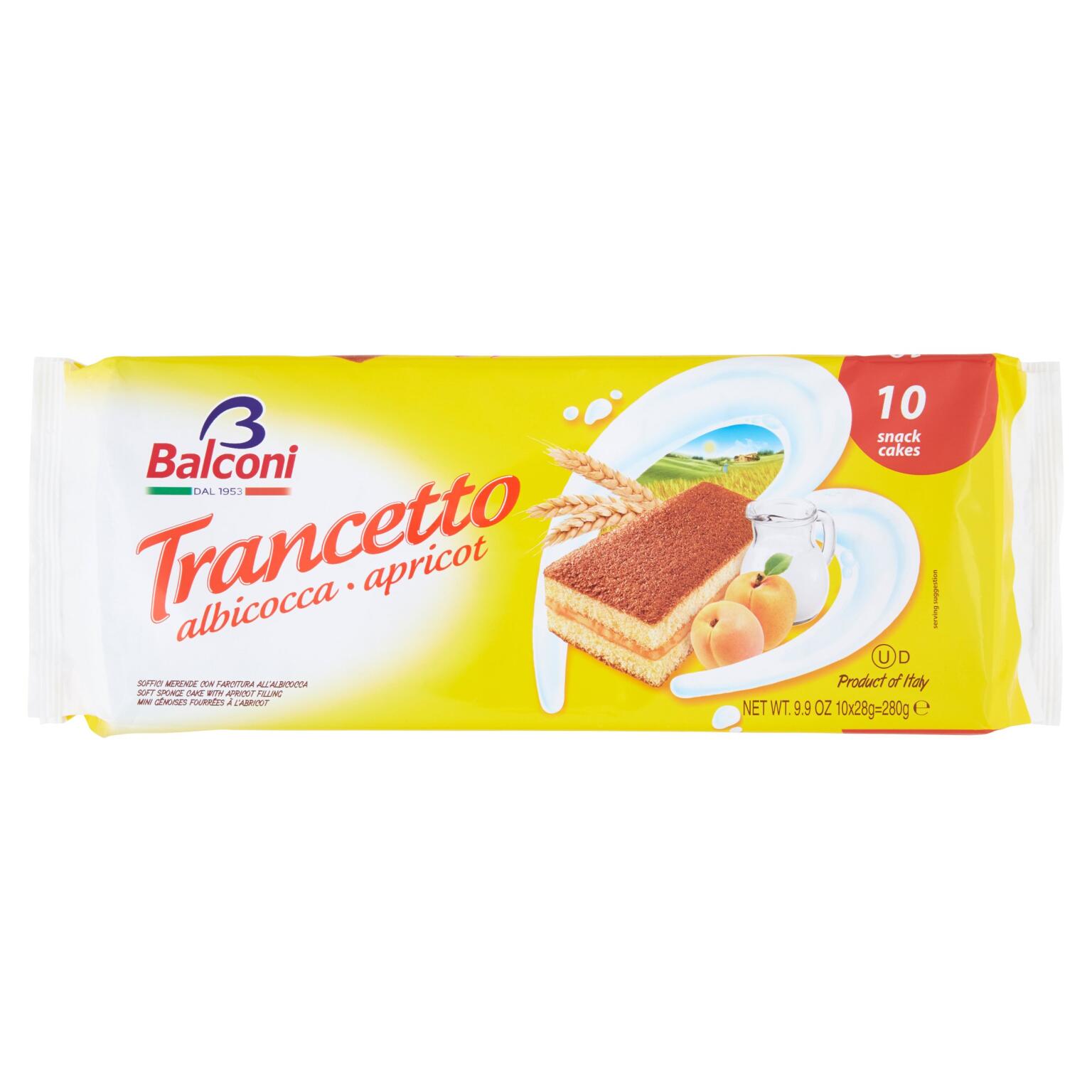 Trancetto albicocca 280g Balconi