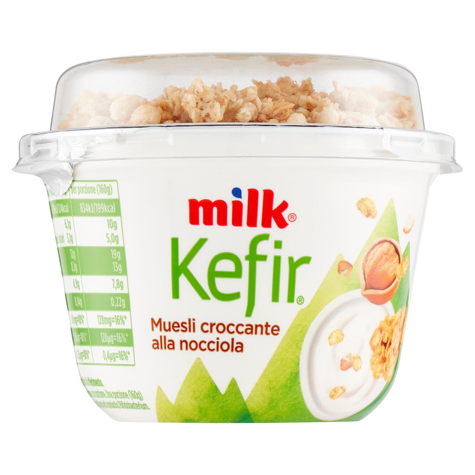 Kefir mix croccante alla nocciola 160g Milk