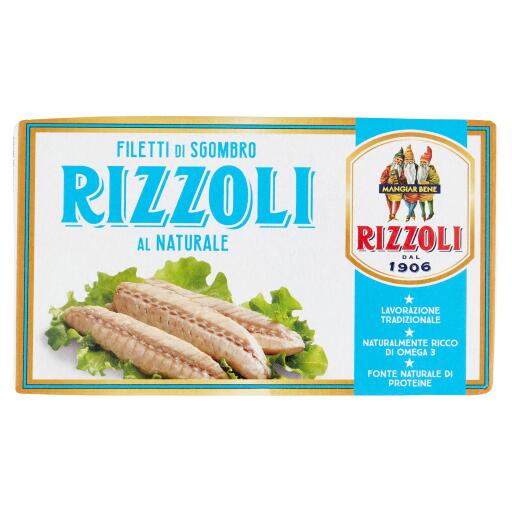 Filetti di sgombro naturale 125g Rizzoli