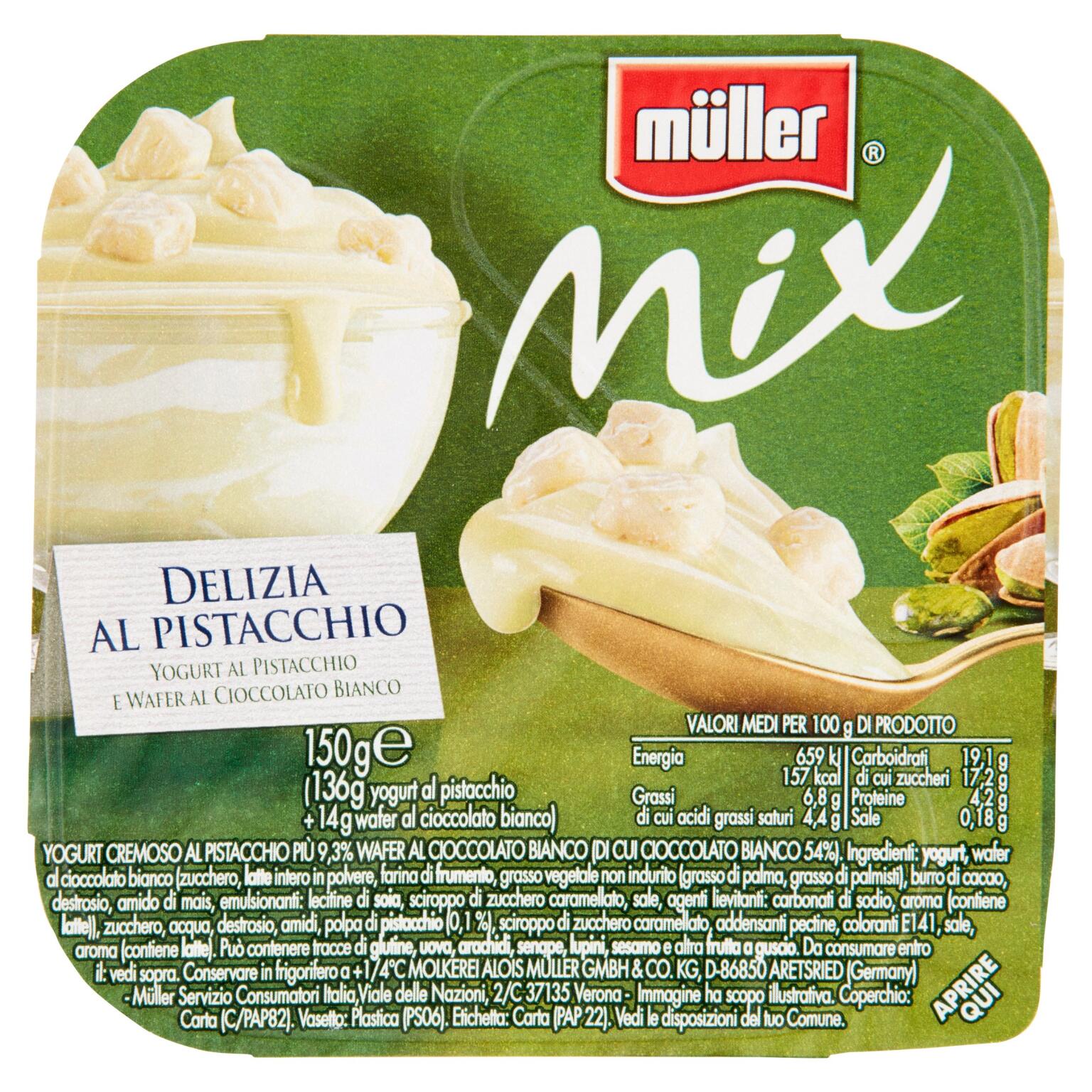 Yogurt mix 150g delizia al pistacchio Muller