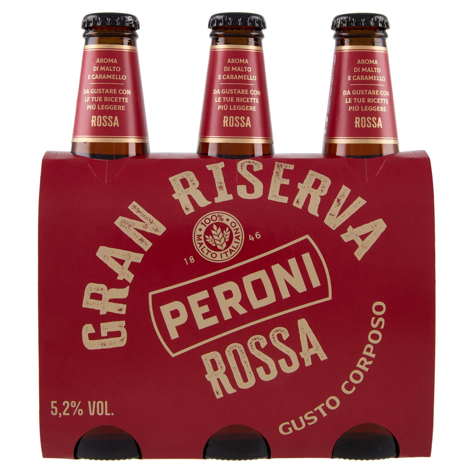 Birra Peroni gran riserva rossa 3x33cl bottiglia