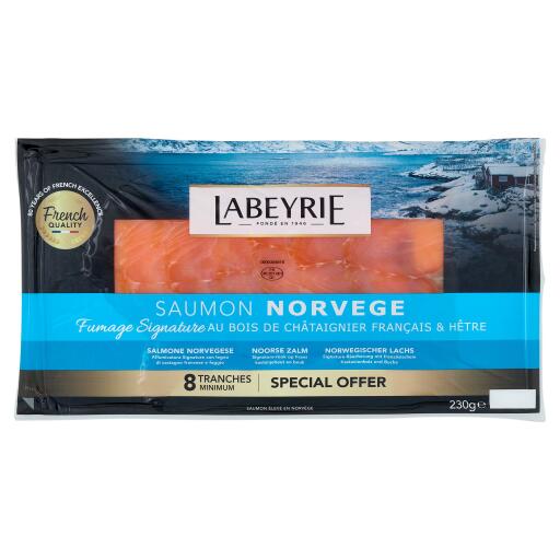 Salmone affumicato di Norvegia 230g, Labeyrie