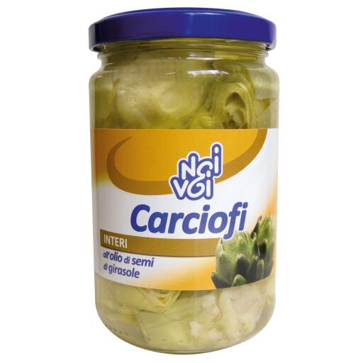 Carciofi interi in olio di semi di girasole 280g Noi&Voi