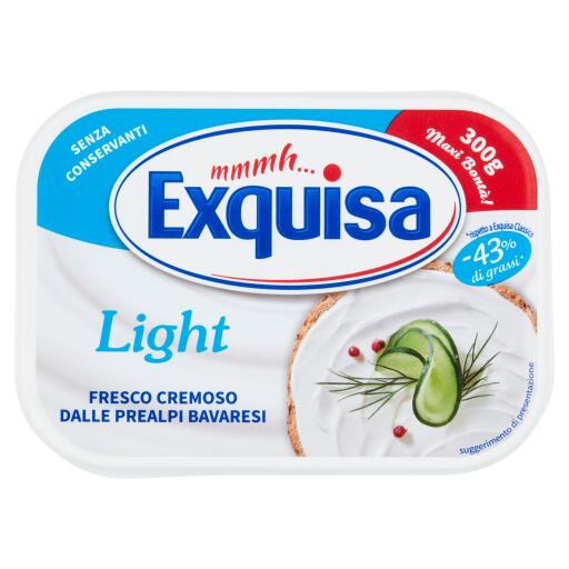 Fresco Cremoso Light spalmabile dalle Prealpi Bavaresi 300g Exquisa