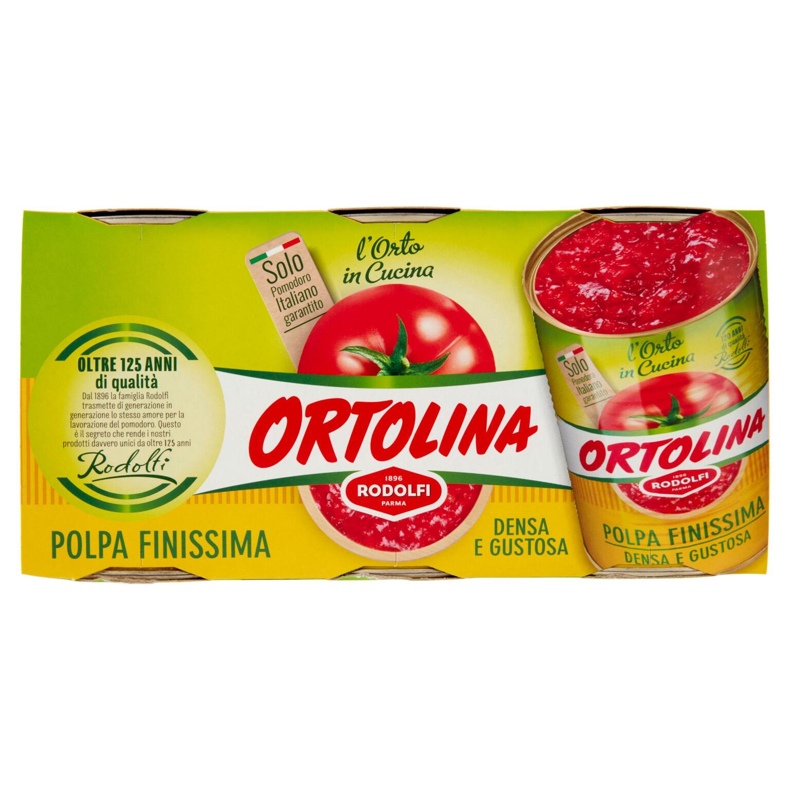Polpa fine 3x400g Ortolina
